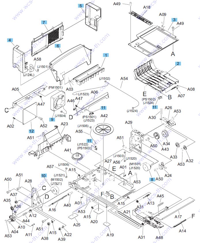 HP LaserJet Enterprise 600 M604 Duplexer