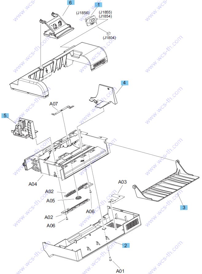 HP LaserJet Enterprise 600 M604 Envelope feeder covers and panels