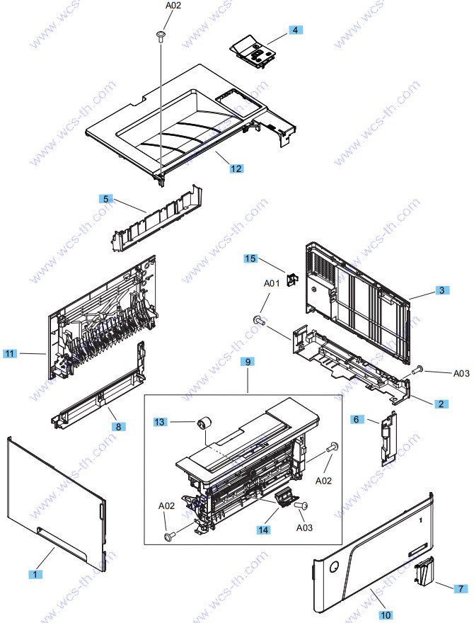 HP LaserJet Pro M706 01. External panels and covers