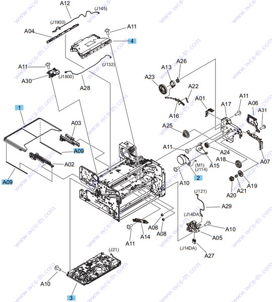 HP LaserJet Pro M706 04. Internal components (3 of 3)