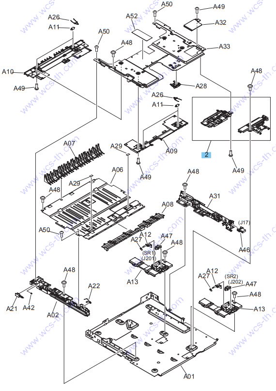 HP LaserJet Pro M706 09. Duplexing main body (1 of 2)