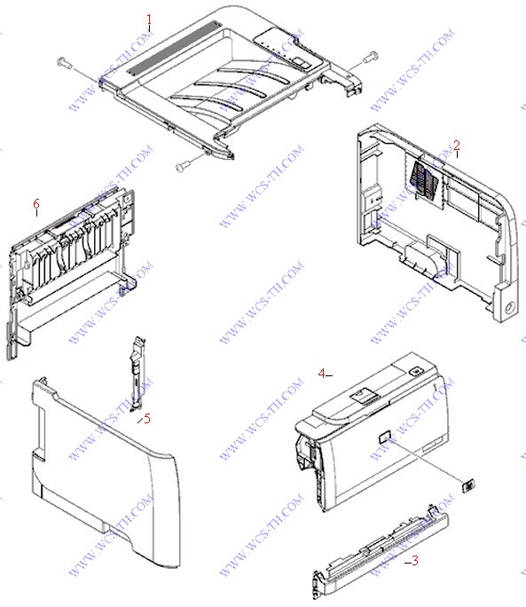 HP LaserJet P2035 External covers, panels, and doors