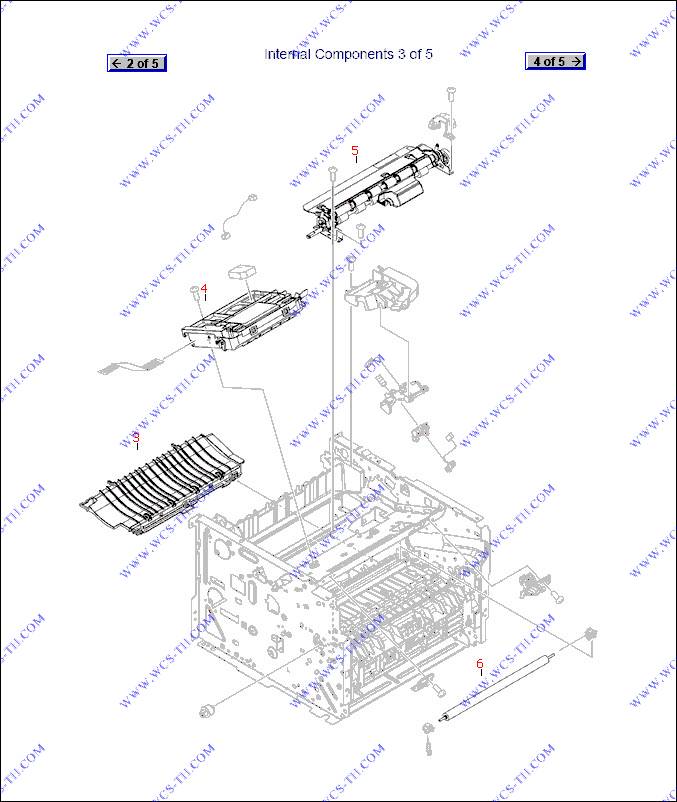 HP LaserJet P2050 Internal components (3 of 5)