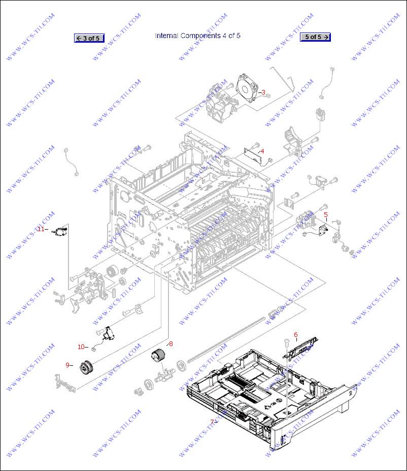 HP LaserJet P2050 Internal components (4 of 5)