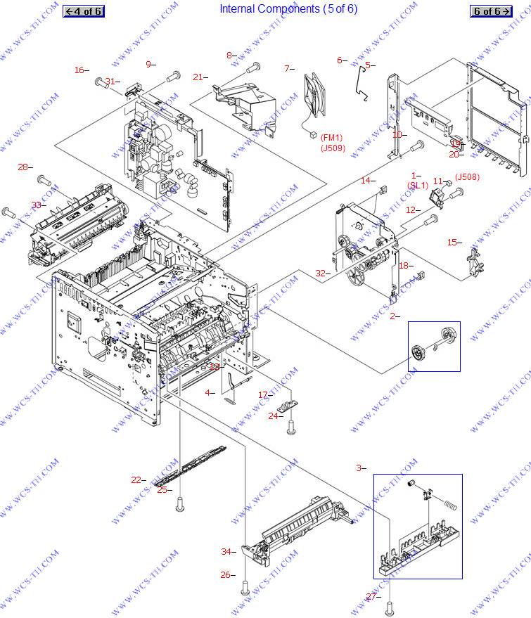 HP LaserJet P3005 Internal components (5 of 6)