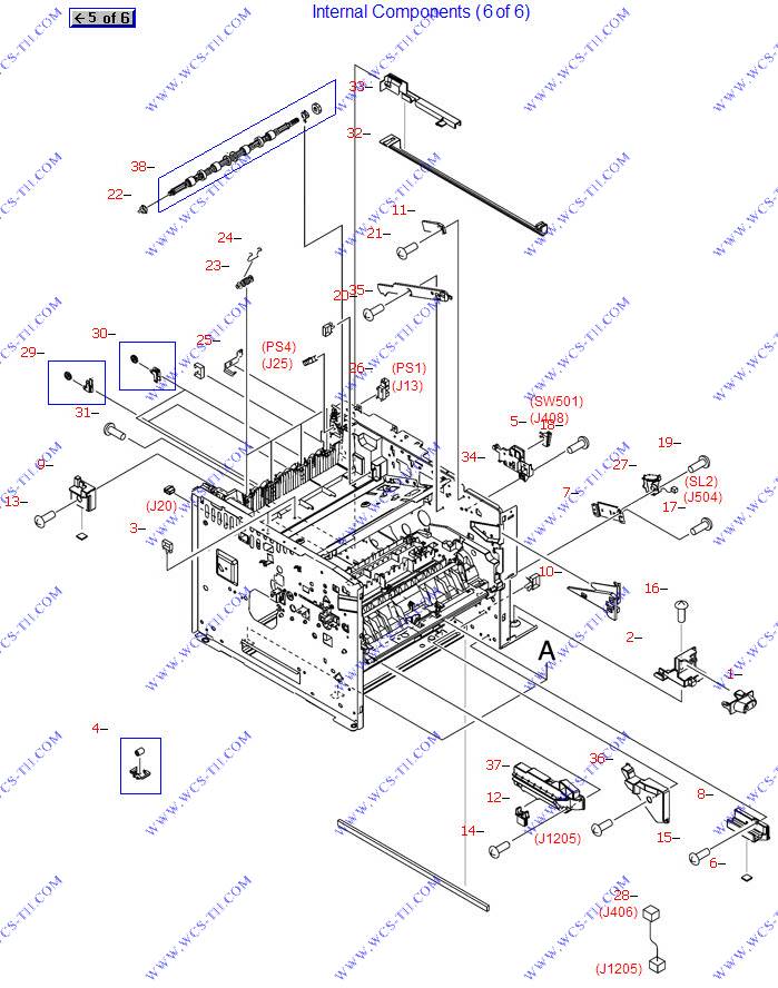HP LaserJet P3005 Internal components (6 of 6)