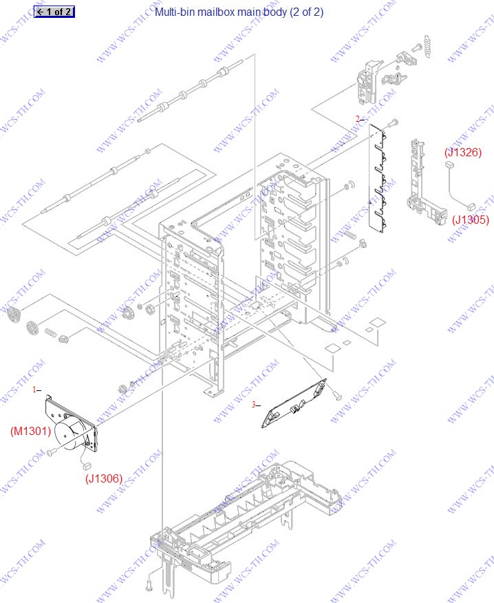 HP LaserJet P4515 Multi-bin mailbox main body (2 of 2)