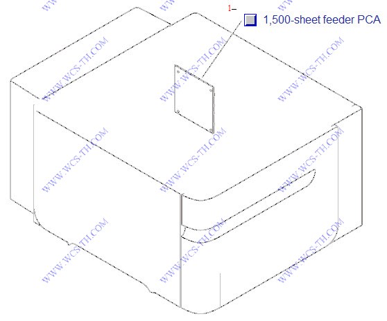 HP LaserJet P4515 Optional 1,500-sheet feeder PCA
