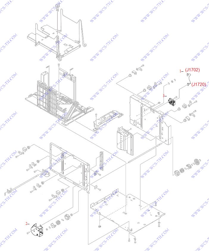 HP LaserJet P4515 Optional 1,500-sheet feeder main body (2 of 2)