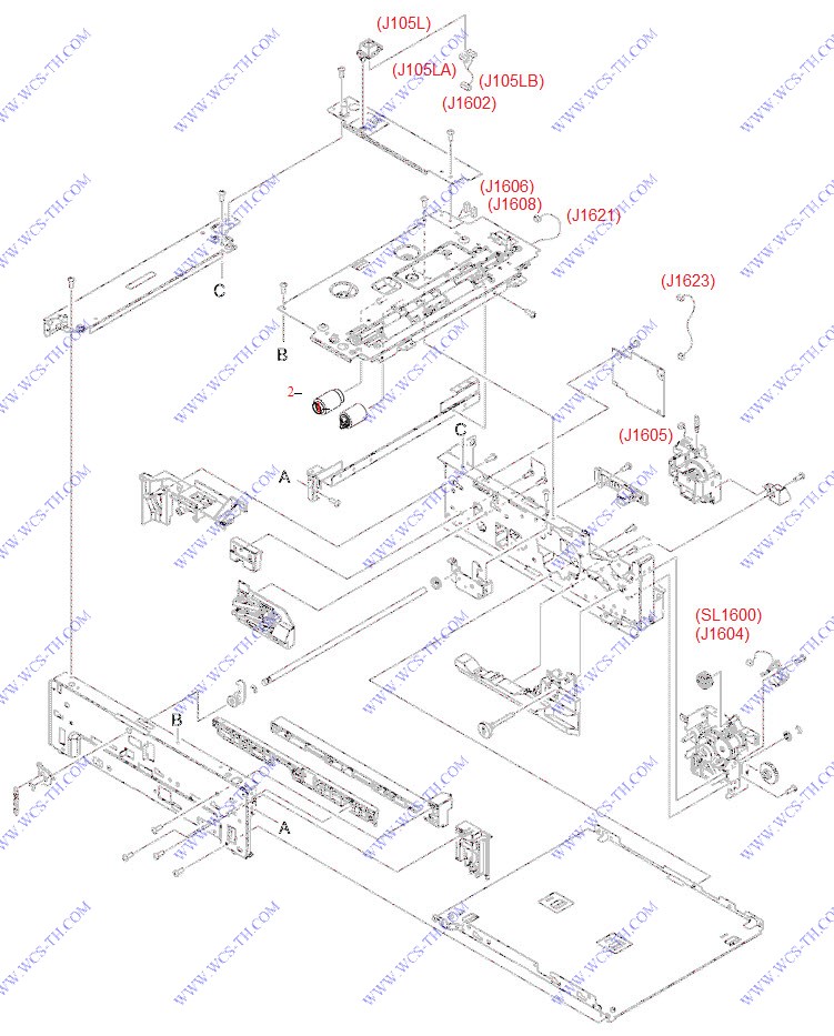 HP LaserJet P4515 Optional 500-sheet paper feeder main body