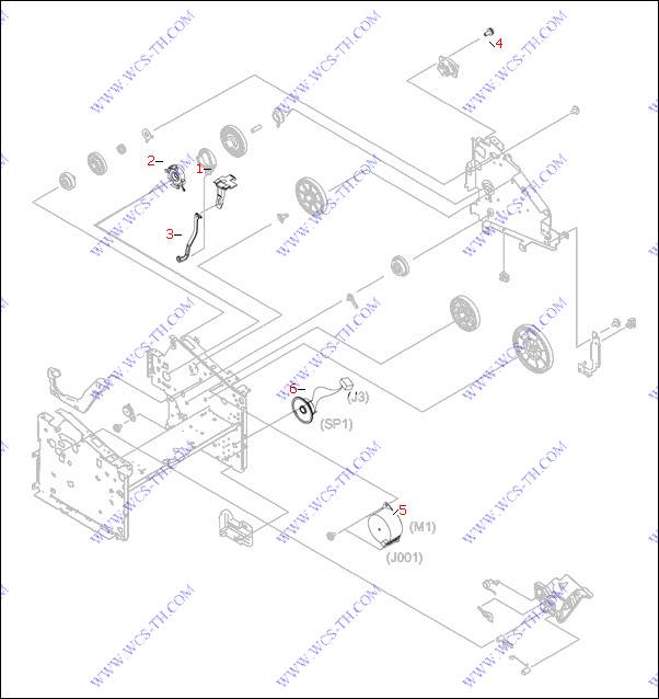 HP LaserJet M1319 Internal components (3 of 3)