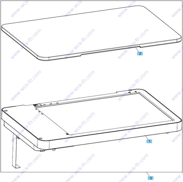 HP LaserJet Pro MFP M125 Scanner lid, base models