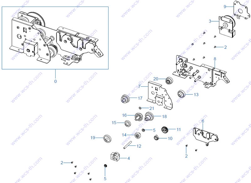 Samsung CLP-620 DRIVE FUSER-BRACKET