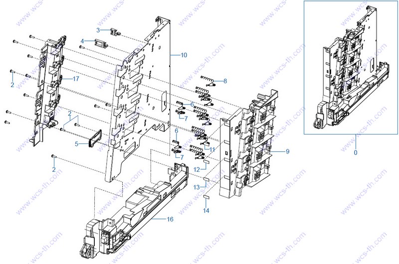 Samsung CLP-620 FRAME LEFT