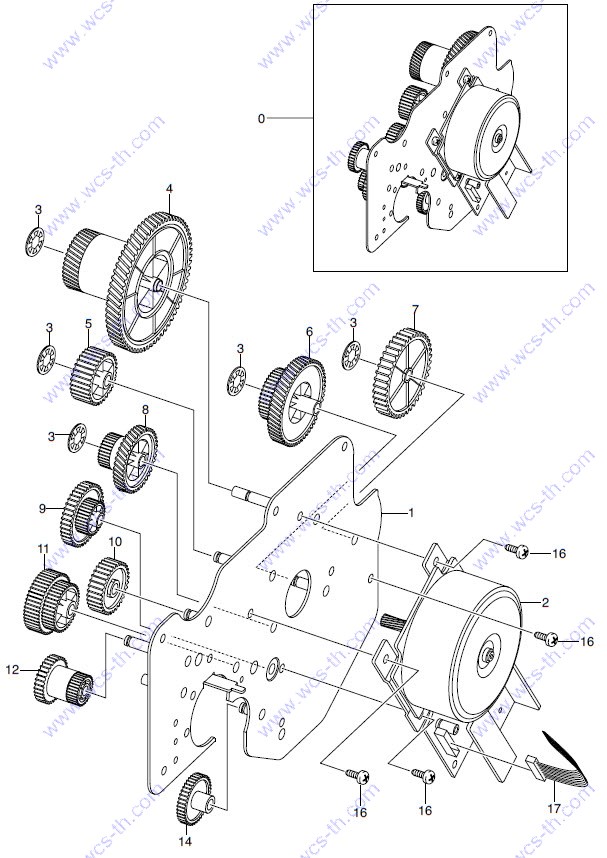 Samsung ML-4551 07. Main Motor Assembly