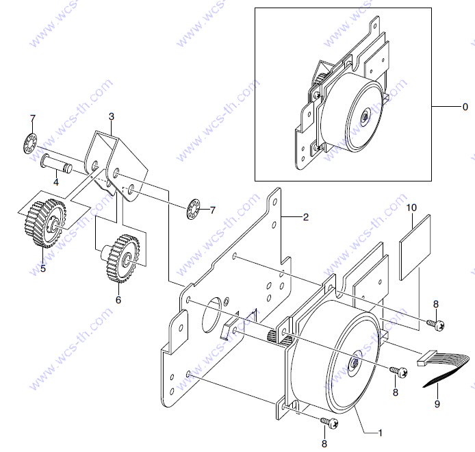 Samsung ML-4551 08. Deve Motor Assembly