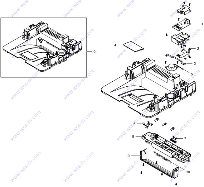 Samsung SL-M3370 03. COVER-MIDDLE LOWER